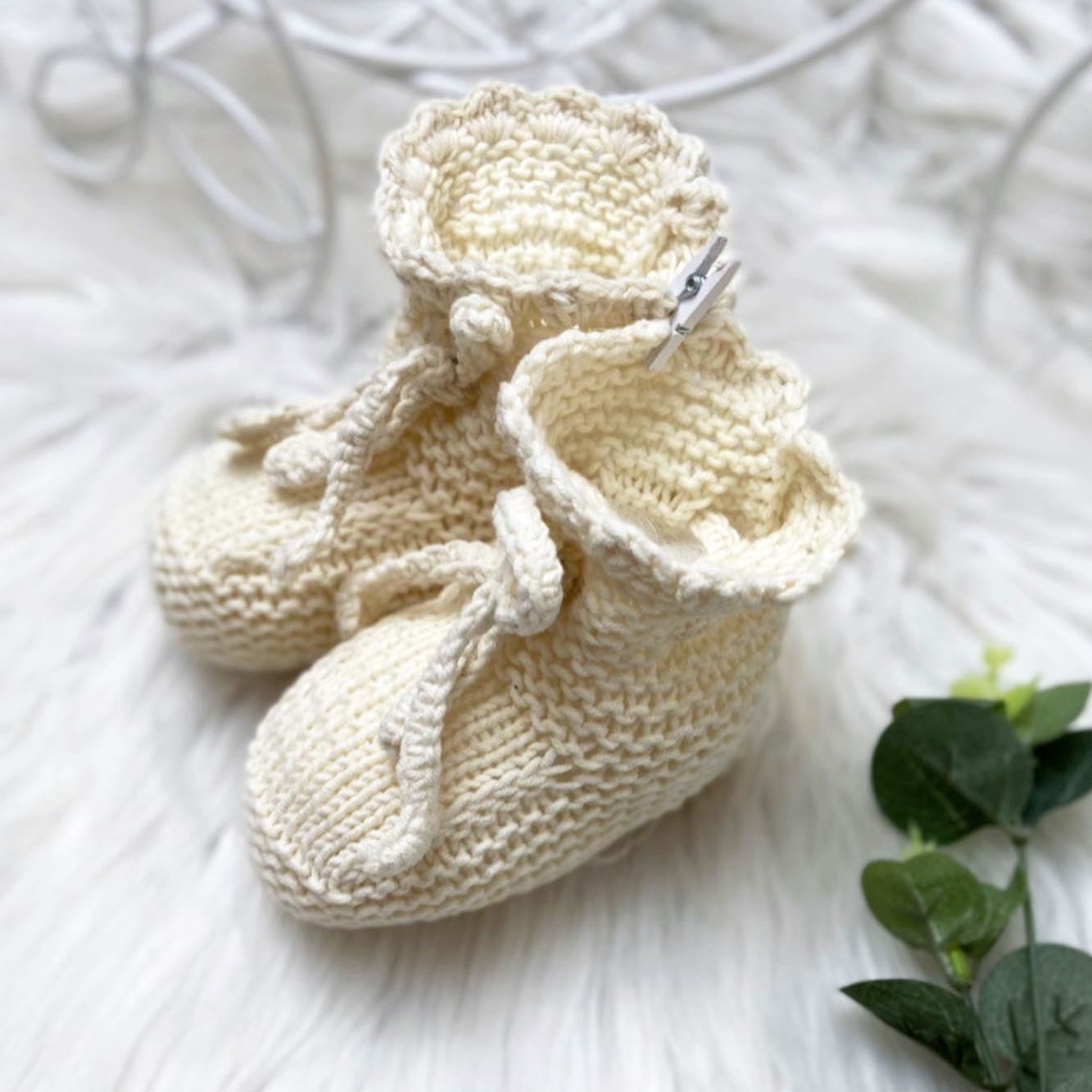 Baby Strickschuhe