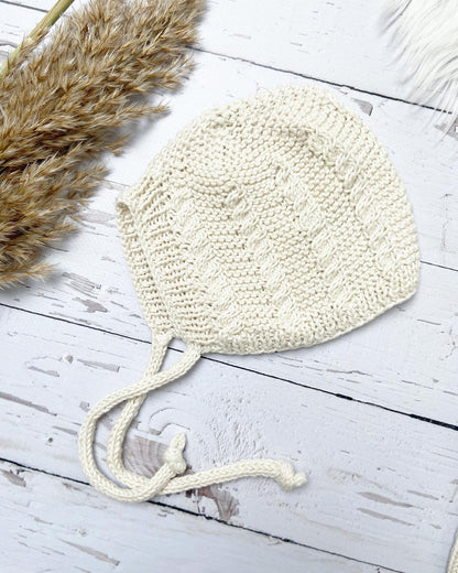 Newborn Strickset 100% Bio Baumwolle, Baby Strickmode